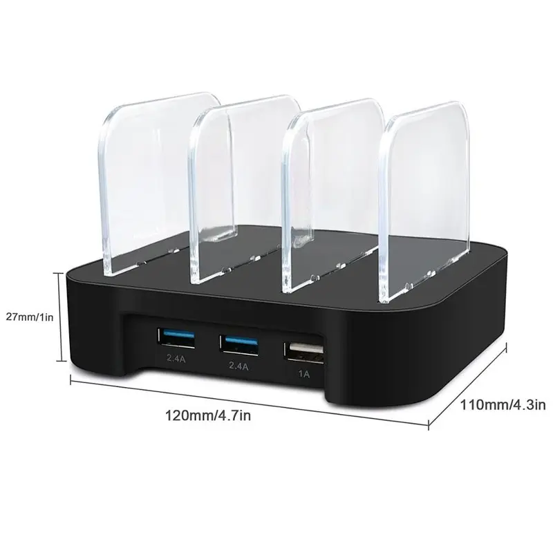 Universal 3 USB Charger Ports Charging Dock Station