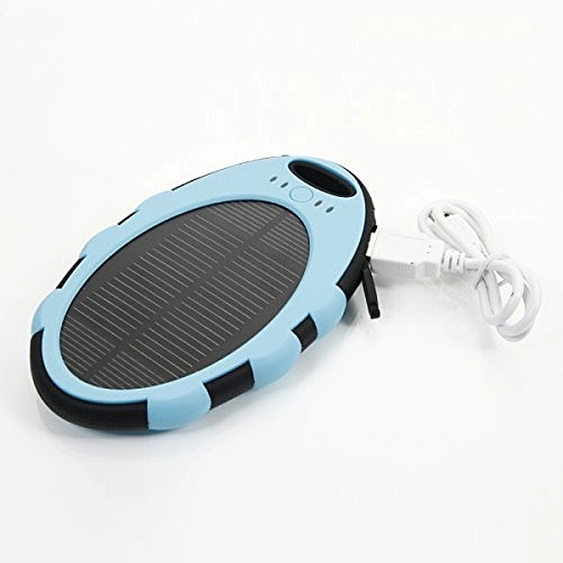 Double USB Ports 5000mah Cell Phone Charger Solar Power Bank