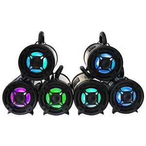 portable handle TF FM wireless stereo barrel speaker