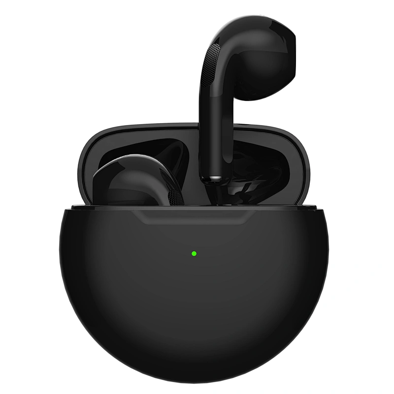Mini On Ear White TWS BT5.0 Wireless Earphones Earbuds with Round Charging Box