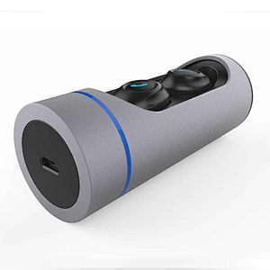 IPX6 waterproof TWS BT 5.0 wireless earbuds with charging box
