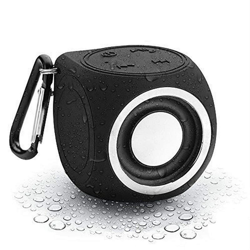 Portable Mini Silicon Bluetooth Keychain Wireless Swimming Cylinder Waterproof Outdoor Speaker