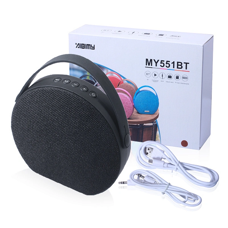 Super Bass Surround Sound Woofer Portable Audio Mesh Handbag Handle Cloth Bluetooth Fabric Speaker