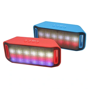portable home theater karaoke mini waterproof wireless outdoor woofer colorful flashing light led speaker