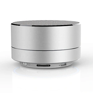 Custom Stand Hi-Q Handsfree DJ Subwoofer Outdoor Stand Computer Mini Round Stereo Led Portable Wireless Speaker