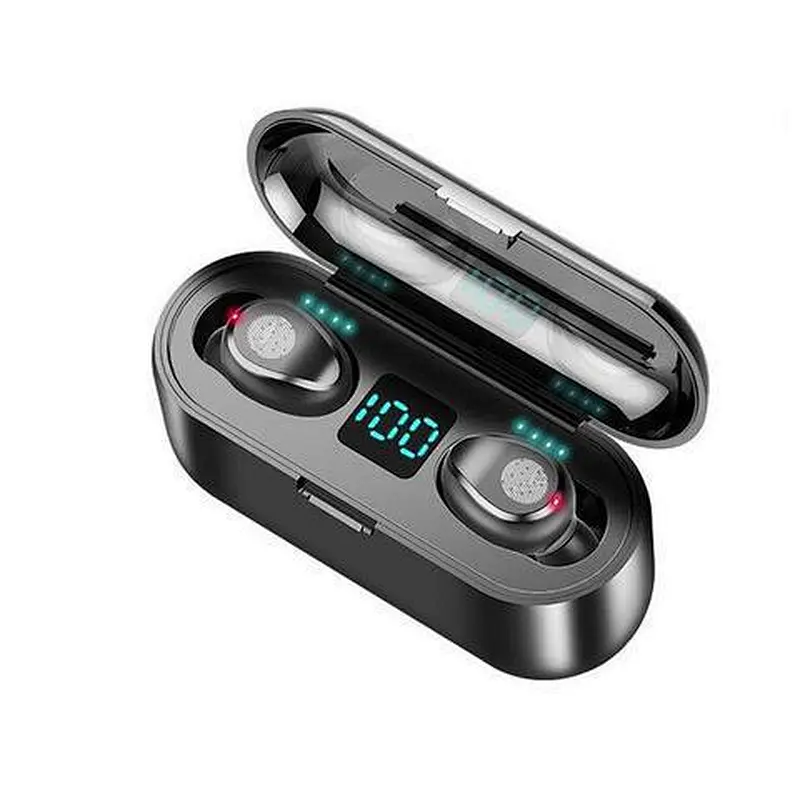 F9 Headset Earphone Led Mini wireless Earbuds 5.0 TWS In-ear Headphones