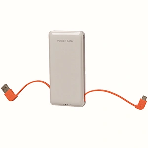 5000mah Super Slim built-in cable battery charger power bank