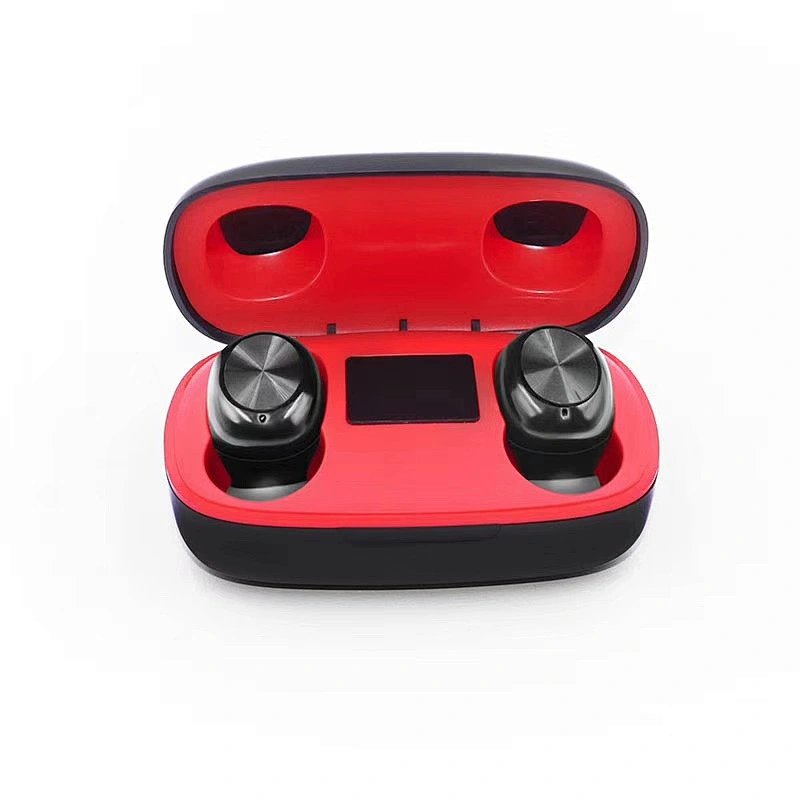 BT 5.0 Wireless Earbuds Noise Cancelling Mini In-ear LED Display TWS Earphone