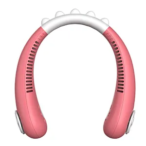 cooling fan bladeless Neckband hanging Cartoon Lazy children Neck fan