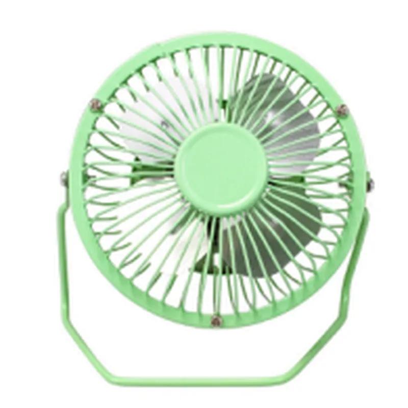 Promotional Gifts 4 Inch Stand Silent Desk Rechargeable 360 Degree Rotating Mini Metal Table LED USB Fan