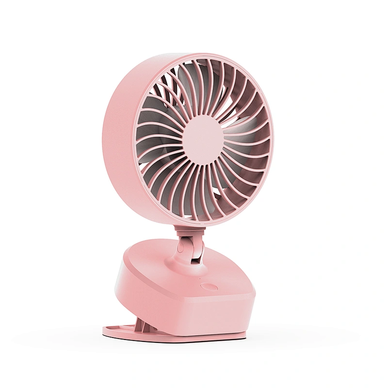 360 degree Rotation USB Rechargeable mini desktop clip fan