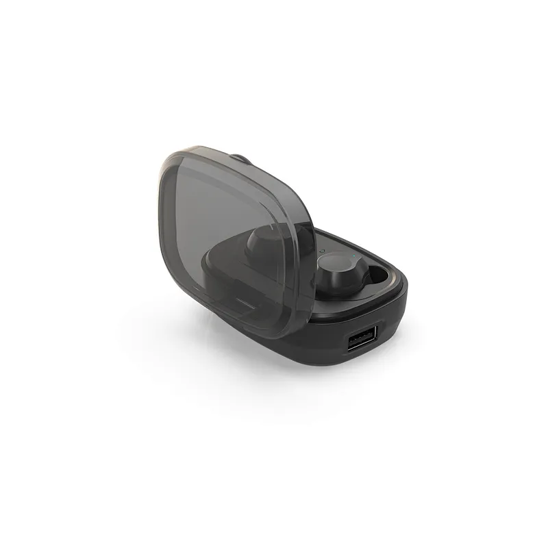 BT 5.0 Invisible In Ear Noise Canceling Earphone Stereo Blue Tooth True Mini Wireless TWS