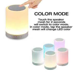 LED Lamp Portable Wireless Bluetooth Touch Speaker
