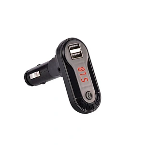 BT Handsfree MP3 Player car Kit dual usb Car FM Transmitter With USB Port