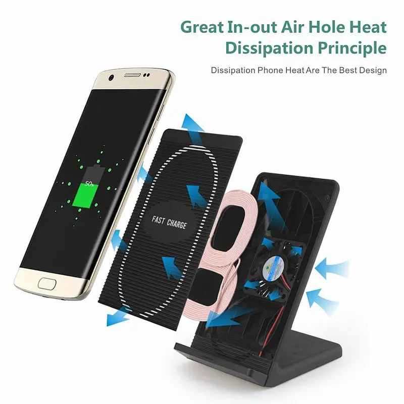 With Cooling Fan N800 Fast Charge Stand Wireless Charger