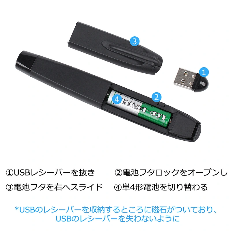 High power wireless laser pointer remote air mouse usb pointer laser