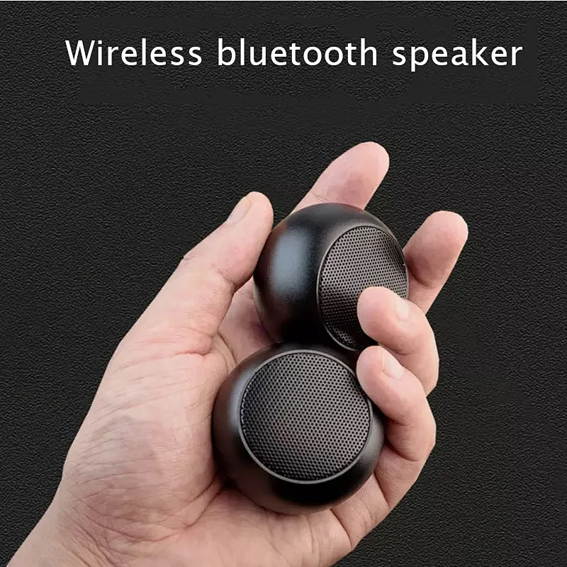 Eonline Metal Bluetooth Mini Speaker Wireless Portable Soundbox TWS True Wireless Loudspeaker Outdoor Speakers