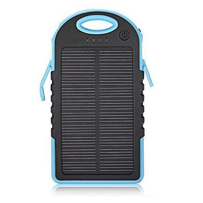 keychain Outdoor portable 5000mah Power Bank Waterproof solar charger