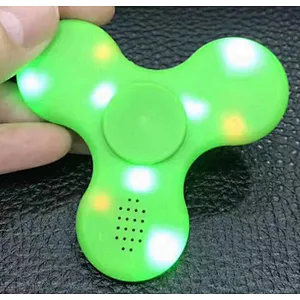 Funny Playing Led Flash Hand Spinner Toy Wireless Speaker