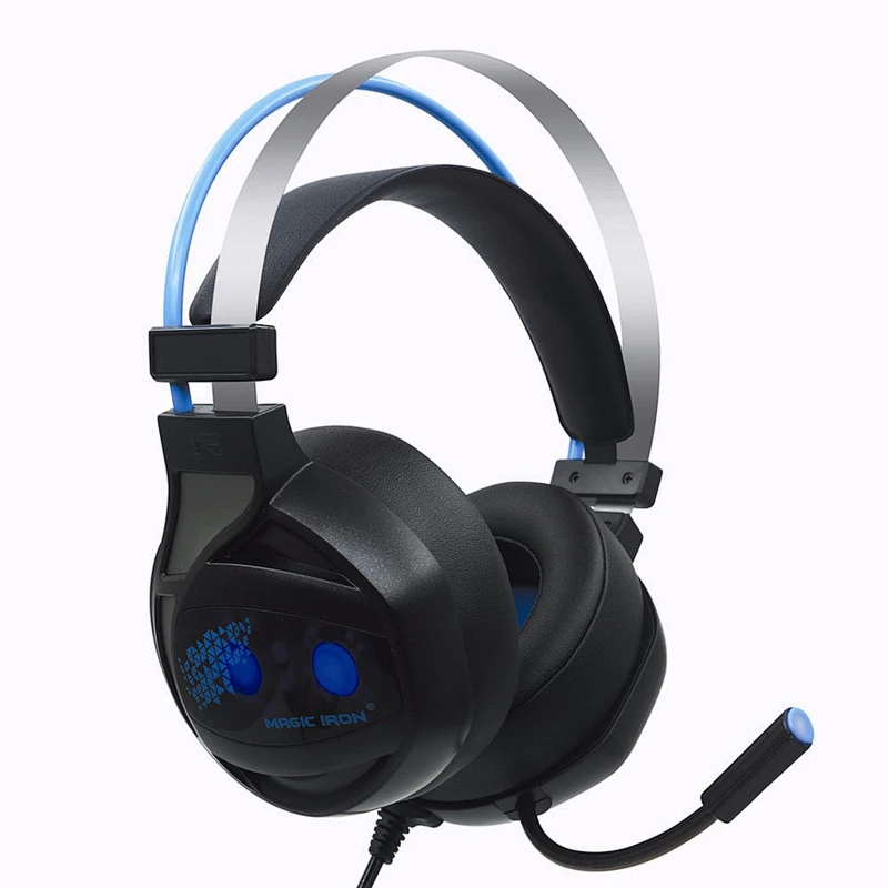 stereo over ear headband earphone computer gaming headset