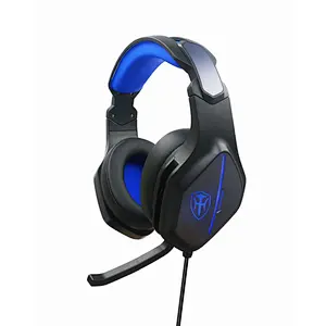 Noise cancelling led light computer headphone stereo game headset