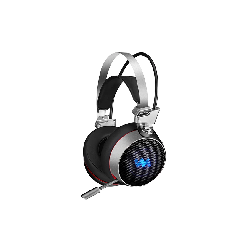 Professional Metal Gaming PC Headphones Surround Sound Wireless Earphone Gaming Headset