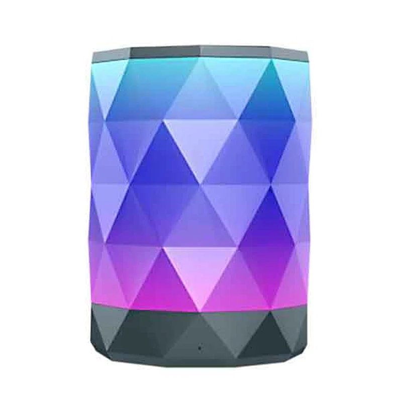 Outdoor ABS Multi Color Home Theater Party Karaoka Bluetooth Cylinder Diamond BT Rombica Mini Wireless Led Speaker