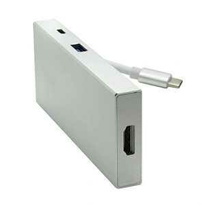 Multi function 7 in 1 Combo 3 Port type-c USB charging hub with sd tf smart card reader port and play connection