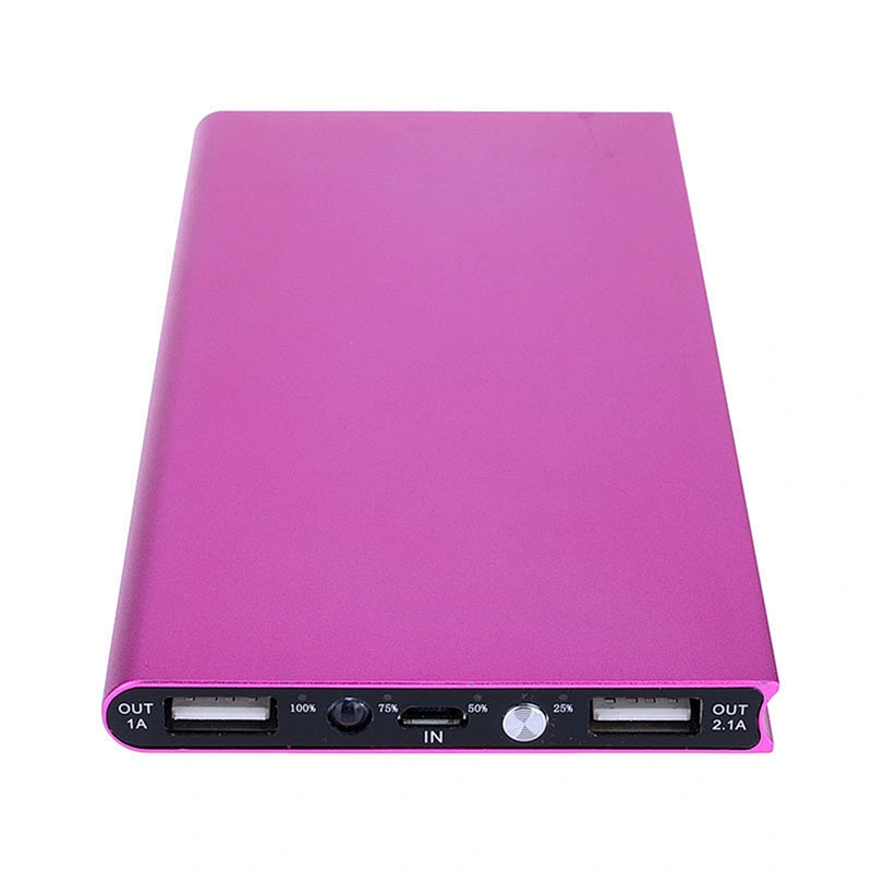 Promotion Gift 8000mah Ultra Thin Aluminium Metal Power Bank
