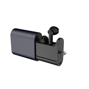 Wholesale Double TWS Bluetooth Earphone Drawing Portable Metal Wireless Headphones