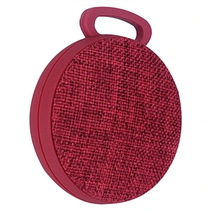 OEM FM handsfree music player subwoofer keychain round fabric speaker wireless