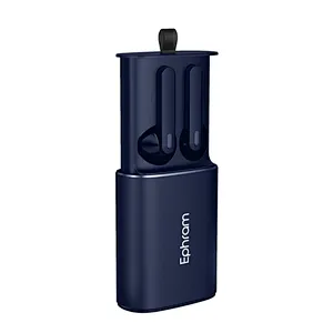 OEM Promotional Handsfree Calling Portable Dual Ear Wireless Retractable Earphone in Metal Charging Case