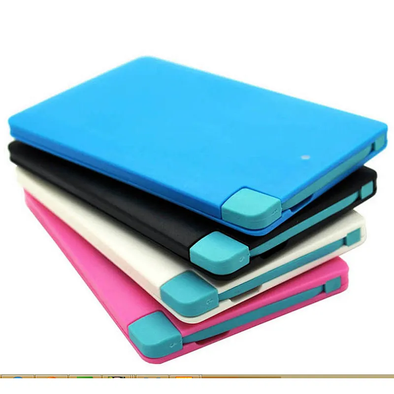 2500mah Portable Slim 6.6mm Credit Car Power Bank