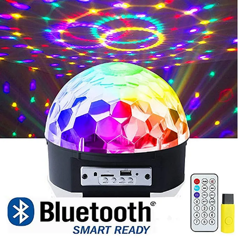 Remote Control Rechargeable Battery KTV 3D Surrounding disco ball light wireless blue tooth speaker