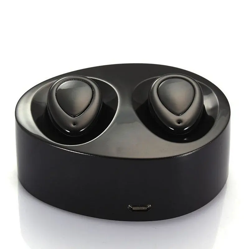 with charge box wireless true stereo earbuds bt tws earphones