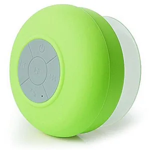 Waterproof bluetooth shower head speaker with suction cups
