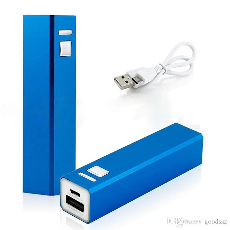 custom laser engraved logo aluminium  cheap power bank 2600mah