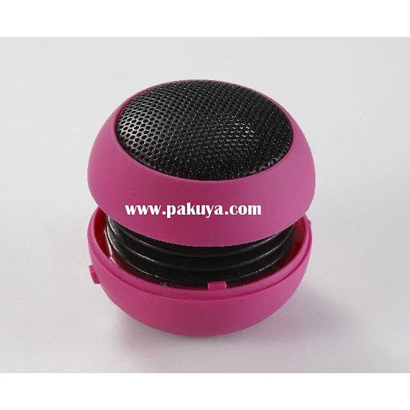 promotion gift 3.5mm smallest  compress wired mini pocket portable hamburger speaker