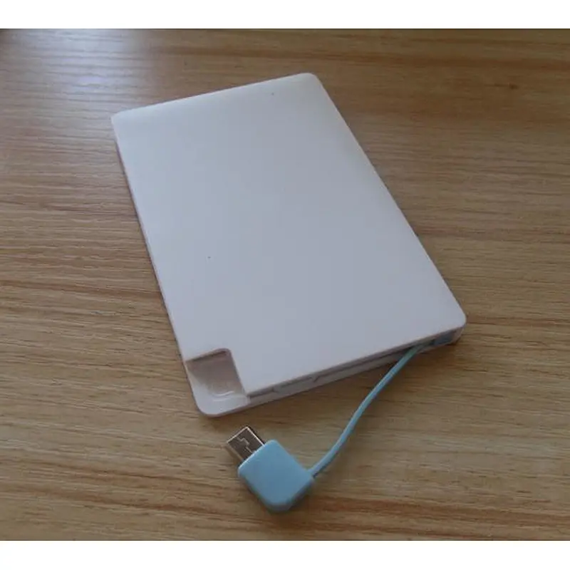 oem logo credit card External battery charger portable power bank