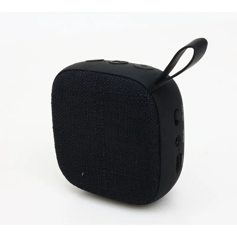 OEM Promotion gifts car outdoor sports computer subwoofer Customized printing Portable mini square fabric wireless speaker