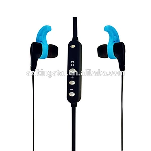 ODM customized OEM logo sport neckband wireless headphones in ear earhook promotion gift earphones