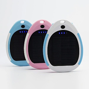 keychain Mini Mobile Phone Powerbank waterproof cartoon pocket Solar Power banks 3000mah