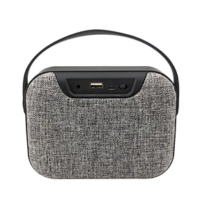 mesh cover cloth grill/grille fabric wireless speaker with handle