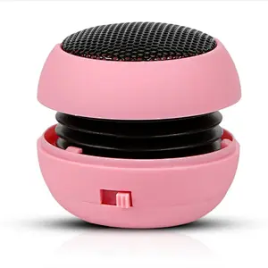 Round Small USB Portable Music Player Vibration Round Spherical Bluetooth BT Foldable Hamburger Mini Wireless Speaker