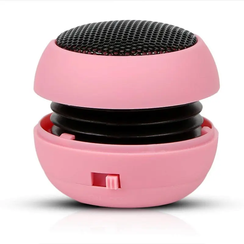 Round Small USB Portable Music Player Vibration Round Spherical Bluetooth BT Foldable Hamburger Mini Wireless Speaker