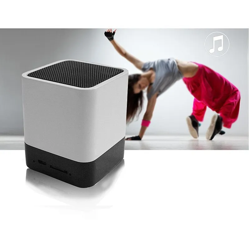 Portable LED ScreenTouch Control  Wireless bluetooth Alarm Clock Speaker