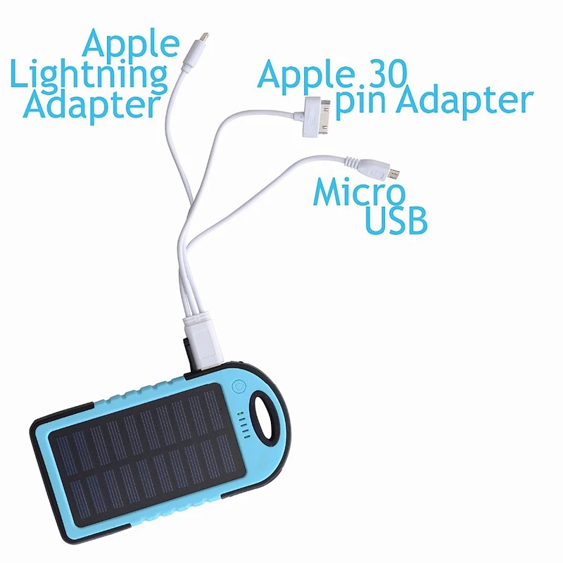 High Efficient waterproof Solar Power Bank phone charger