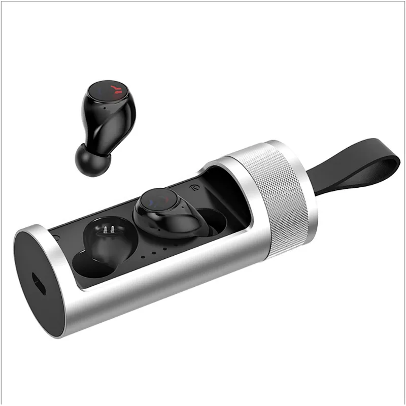 BQB Aluminium alloy  Wireless Headphones Stereo 5.0 Mini Earphone In-ear TWS Rotate headphone