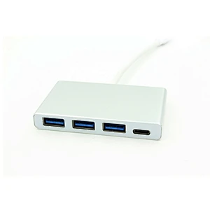 Multiple Portable 3-Port USB 3.0 HUB Charging Port Aluminum Type C