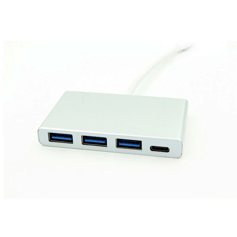 Multiple Portable 3-Port USB 3.0 HUB Charging Port Aluminum Type C